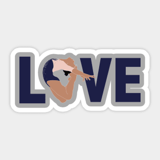 LOVE  - Gymnastics Sticker